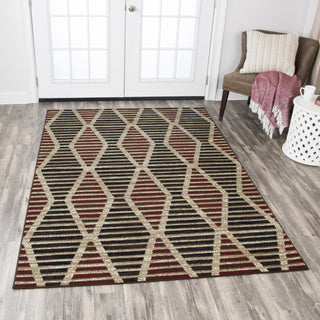 Rizzy Xcite XI6917 Beige Area Rug Corner Image