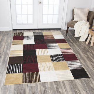 Rizzy Xcite XI6920 Black Area Rug Corner Image