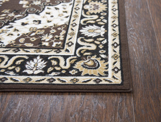 Rizzy Xcite XI6927 Brown Area Rug Detail Image