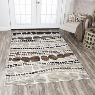 Rizzy Xcite XI6933 Ivory Area Rug Corner Image