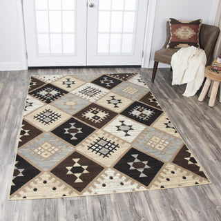 Rizzy Xcite XI6935 Gold Area Rug Corner Image