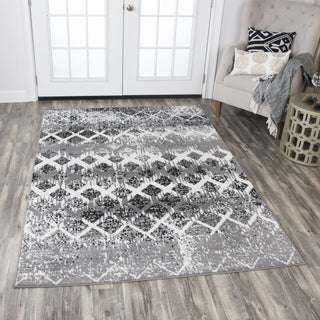 Rizzy Xcite XI6943 Gray Area Rug Corner Image