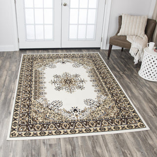 Rizzy Xcite XI6949 Ivory Area Rug Corner Image