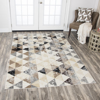 Rizzy Xcite XI6950 Ivory Area Rug Corner Image