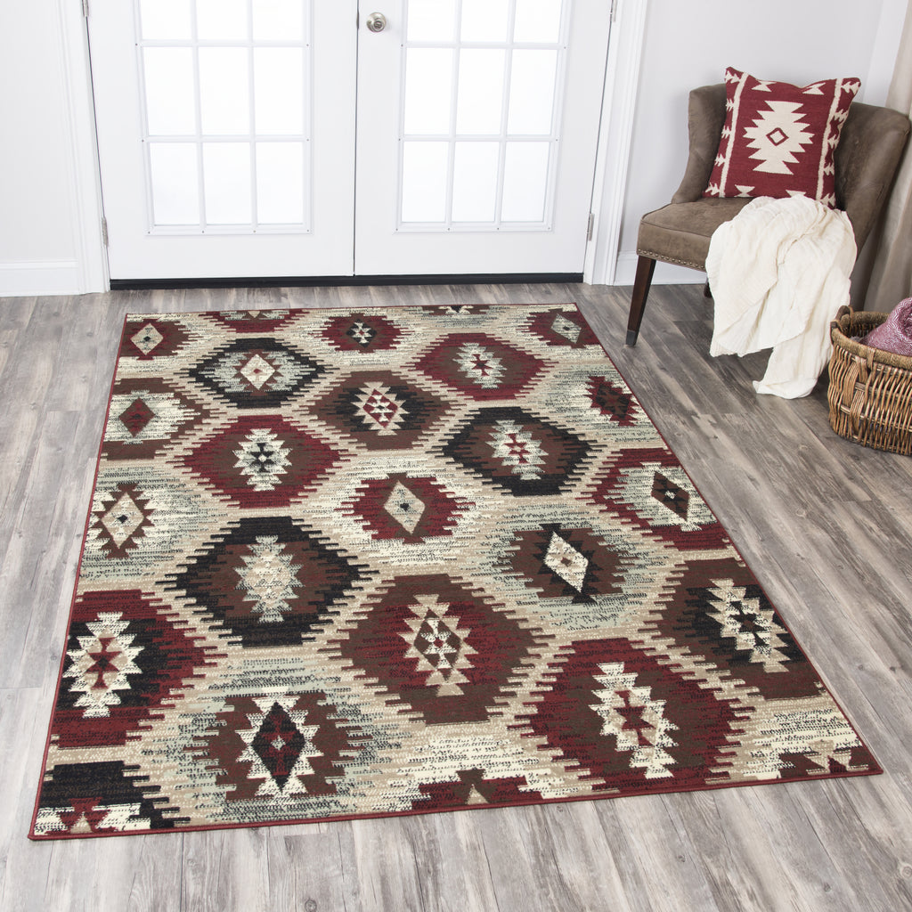 Rizzy Xcite XI6908 Taupe Area Rug  Feature