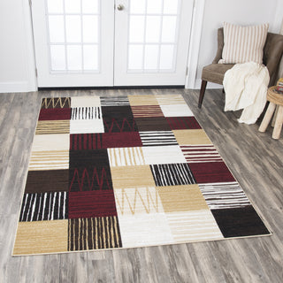 Rizzy Xcite XI6920 Black Area Rug  Feature