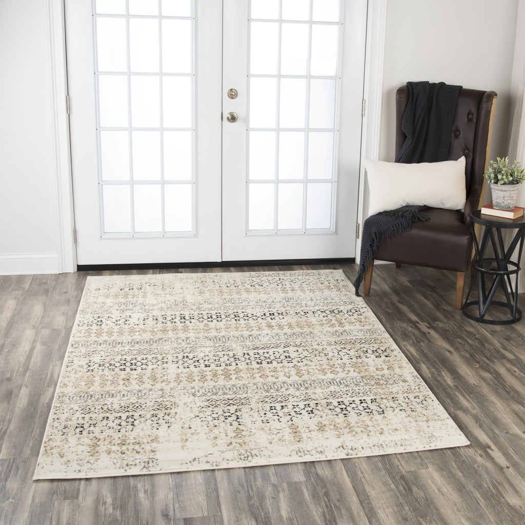 Rizzy Xcite XI7287 Ivory Area Rug  Feature
