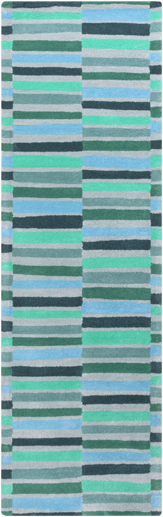 Surya Young Life YGL-7006 Teal Area Rug 2'6'' x 8' Runner