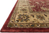 Loloi Yorkshire YK-04 Red / Light Gold Area Rug Corner Shot