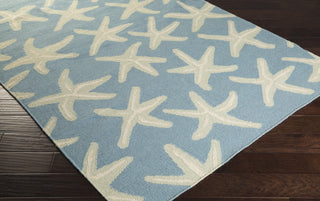 Surya Yacht Club YTC-2001 Sky Blue Hand Woven Area Rug 5x8 Corner