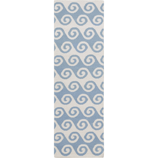 Surya Yacht Club YTC-2031 Teal Area Rug 2'6'' x 8' Runner