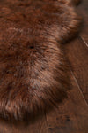 Loloi Yukon Shag YU-01 Brown/Black Area Rug Detail Shot
