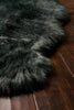 Loloi Yukon Shag YU-01 Charcoal/Black Area Rug Corner Image