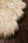 Loloi Yukon Shag YU-01 Ivory/Beige Area Rug Detail Shot
