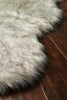 Loloi Yukon Shag YU-01 Silver/Grey Area Rug Corner Feature