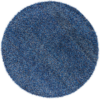 Chandra Zara ZAR-14512 Navy/Blue/Grey Area Rug Round