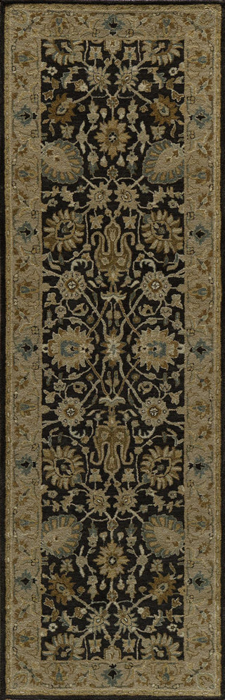 Momeni Zarin ZR-02 Charcoal Area Rug Closeup