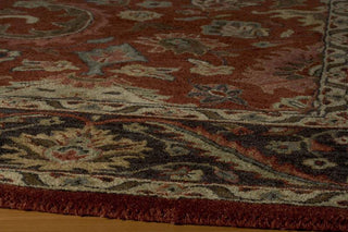 Momeni Zarin ZR-06 Pomegranate Area Rug Corner Shot