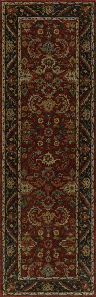 Momeni Zarin ZR-06 Pomegranate Area Rug Closeup