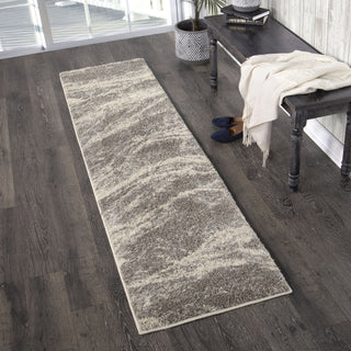 Orian Rugs Super Shag Zebrawood Grey Area Rug Lifestyle Image