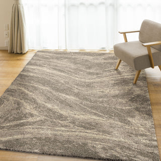 Orian Rugs Super Shag Zebrawood Grey Area Rug Lifestyle Image Feature