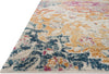 Loloi Zehla ZL-02 Ivory/Fiesta Area Rug Round Image Feature