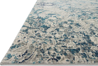 Loloi Zehla ZL-02 Ocean/Silver Area Rug Round Image Feature