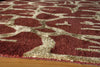 Momeni Zen ZEN-1 Rust Area Rug Corner Shot