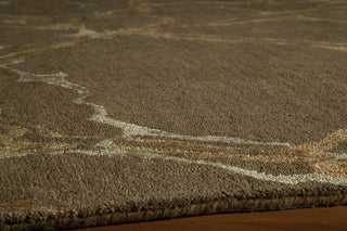 Momeni Zen ZEN-5 Brown Area Rug Closeup