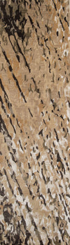 Momeni Zen ZEN-8 Brown Area Rug Closeup