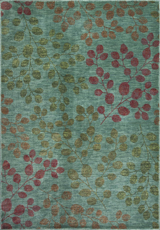 KAS Zen 5054 Teal Foliage Area Rug main image