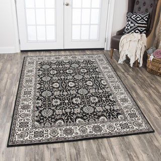 Rizzy Zenith ZH7092 Black Area Rug Corner Image