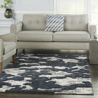 Zermatt ZER01 Blue/Grey Area Rug by Nourison