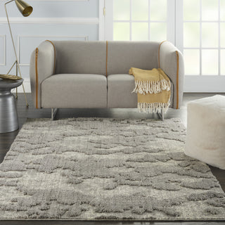 Zermatt ZER01 Grey/Ivory Area Rug by Nourison