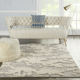 Zermatt ZER01 Ivory/Grey Area Rug by Nourison