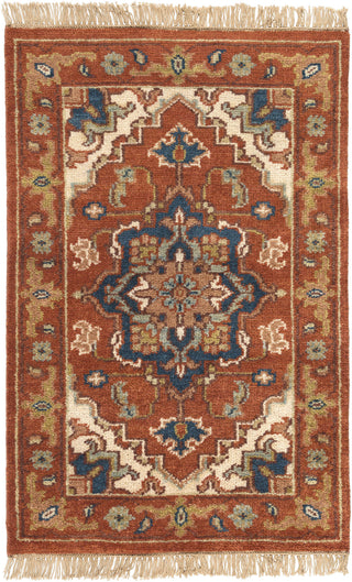 Surya Zeus ZEU-7805 Cherry Hand Knotted Area Rug 2' X 3'