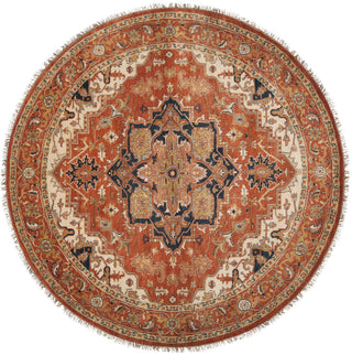 Surya Zeus ZEU-7805 Cherry Hand Knotted Area Rug 8' Round