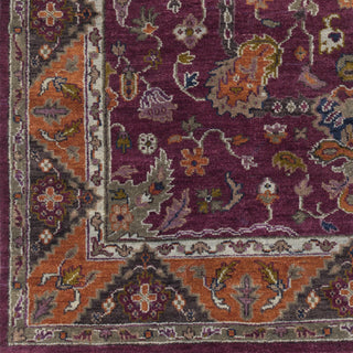 Surya Zeus ZEU-7821 Eggplant Hand Knotted Area Rug Sample Swatch