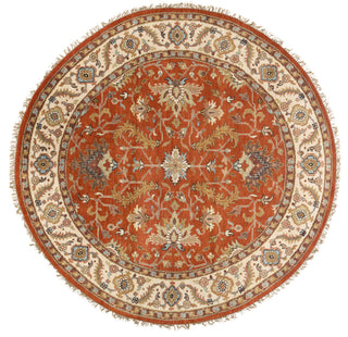 Surya Zeus ZEU-7824 Burnt Orange Area Rug 8' Round