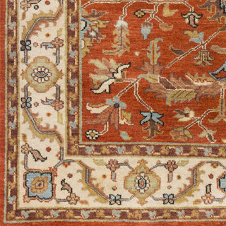 Surya Zeus ZEU-7824 Burnt Orange Hand Knotted Area Rug Sample Swatch