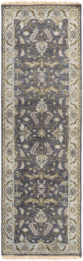 Surya Zeus ZEU-7825 Charcoal Area Rug 2'6'' x 8' Runner