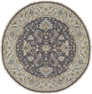 Surya Zeus ZEU-7825 Charcoal Area Rug 8' Round