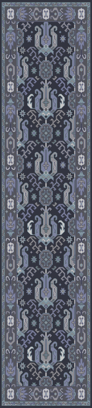 Zeus ZEU-7830 Blue Area Rug by Surya 2'6'' X 8' Runner