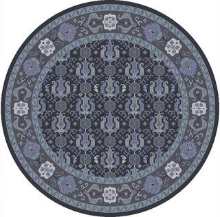 Zeus ZEU-7830 Blue Area Rug by Surya 8' Round