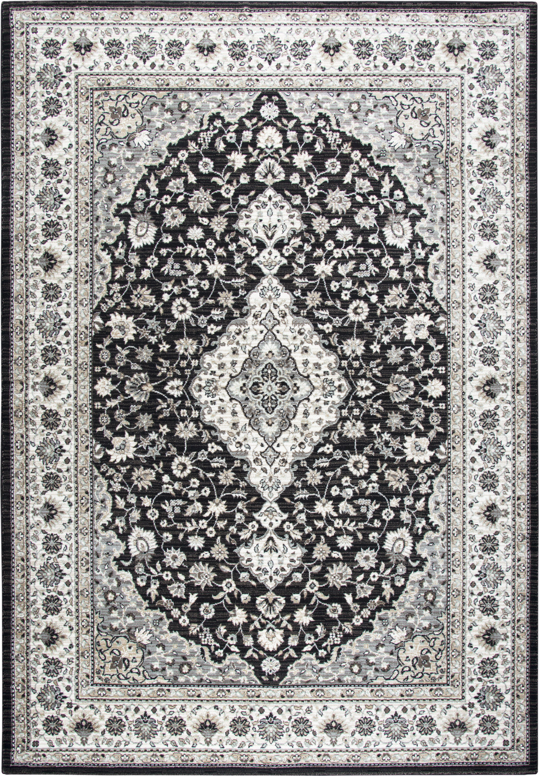 Rizzy Zenith ZH7100 Black Area Rug main image