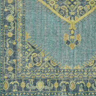 Surya Zahra ZHA-4027 Teal Hand Knotted Area Rug Sample Swatch