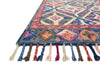 Loloi Zharah ZR-04 Denim/Multi Area Rug Corner Shot Feature