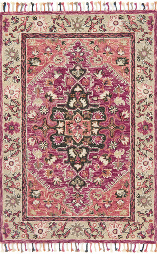 Loloi Zharah ZR-05 Raspberry/Taupe Area Rug Main Image