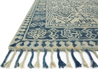 Loloi Zharah ZR-09 Mist/Blue Area Rug Corner Featured