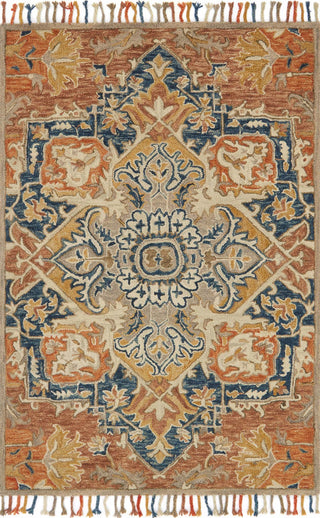 Loloi Zharah ZR-10 Rust/Blue Area Rug Main Image